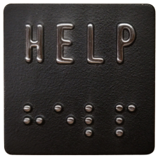 Car Station Braille "HELP"