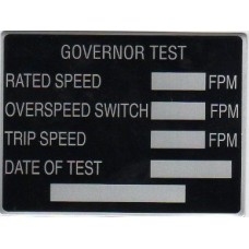 Data Tag, Governor Text, 4" x 3"