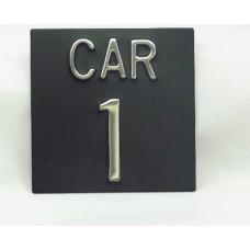 Elevator Identification Plate 4 x 4 ''CAR 1''