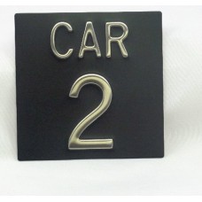 Elevator Identification Plate 4 x 4 ''CAR 2''