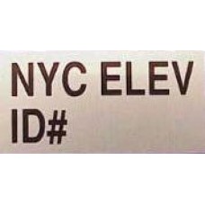 Data Tag, NYC Elevator ID Number